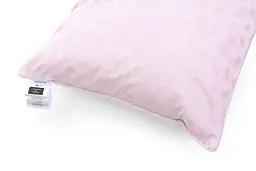 Подушка пухова MirSon Karmen №1808 Bio-Pink пружна пух 90% 70х70 см біло-рожева (2200003012019) - мініатюра 4