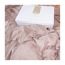 Постільна білизна MirSon Satin Жаккард Golden wheat 160х220 (2200005395509)