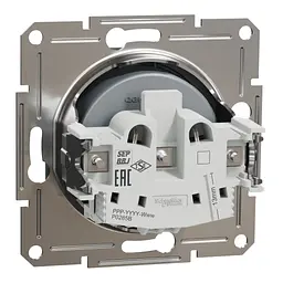 Розетка Schneider Electric ASFORA без заземлення сталь (EPH3000162) - мініатюра 7