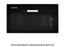 Витяжка Minola HBI 5614 BLF 1000 LED (повновбудована) - мініатюра 4
