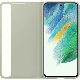 Оригінальний чохол-книжка для Samsung Galaxy S21 FE (G990) S-View Clear View Smart Cover Olive Green EF-ZG990CMEGRU - мініатюра 7