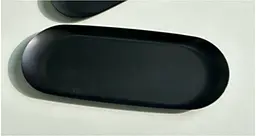 Тарілка овальна "Чорний металік", 23x9,5 см