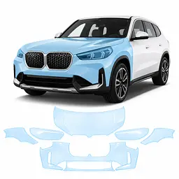 Антигравійна захисна бронеплівка за лекалами для BMW iX1 U11 2022- передня частина авто (капот бампер фари крила)