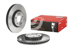 Диск гальмівний передній вентильований Hyundai Sonata V-VII, ix35 04-25р Brembo (09.A532.11) - мініатюра 2