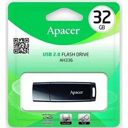USB флеш накопичувач Apacer 32GB AH336 Black USB 2.0 (AP32GAH336B-1) - мініатюра 5