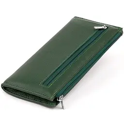 Горизонтальний тонкий гаманець зі шкіри унісекс ST Leather 19328 зелений - мініатюра 6