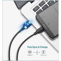 Дата кабель USB 2.0 AM to USB-C 2.0m US287 Black Ugreen (60118) - мініатюра 3