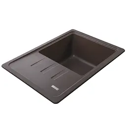Гранітна мийка Globus Lux Mono коричневий 620x435мм А0006, Коричневий - мініатюра 3