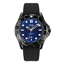 Чоловічий наручний годинник 9276PBKBU Black-Blue Silicone Strap Skmei acs0029808 - мініатюра 5