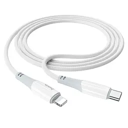 Кабель Hoco X70 Pisces Cable Type-C to Lightning 2,4A 1m White