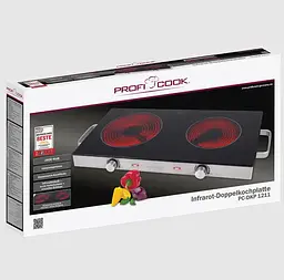 Електрична плита на дві конфорки 2800Вт Profi Cook PC-DKP 1211 - мініатюра 6
