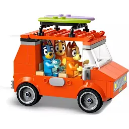 Конструктор LEGO Bluey Пляж і сімейна поїздка на автомобілі Блуї 133 деталі (11202)   - мініатюра 11