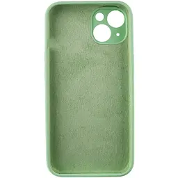 Чохол Silk Full Camera Protective (AA) NO LOGO для Apple iPhone 13 (6.1") Зелений / Pistachio - мініатюра 4