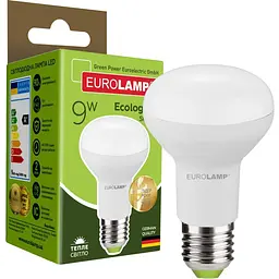 Светодиодная лампа Eurolamp LED Ecological Series, R63, 9W, E27, 3000K (LED-R63-09272(P))