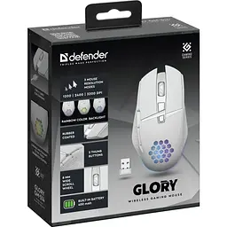Миша Defender Glory GM-514 White (52513) [135193] - мініатюра 8