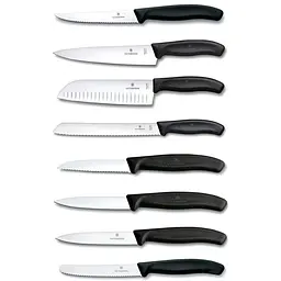 Набір кухонний Victorinox SwissClassic Cutlery Block 8шт з чорн. ручкою з підставкою (8 ножів) - мініатюра 5