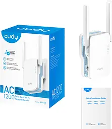 Підсилювач Wi-Fi сигналу Cudy RE1200 AC1200 Wi-Fi Mesh Repeater - мініатюра 5