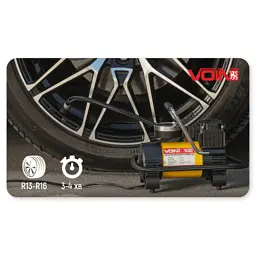 Автомобільний компресор Voin VL-585 150psi/15A/40л (VL-585) - мініатюра 7