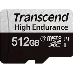 Карта пам'яті Transcend 512GB microSDXC class 10 UHS-I U3 High Endurance (TS512GUSD350V) - мініатюра 2