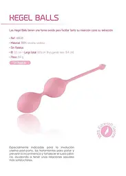 Вагінальні кульки Femintimate Kegel Balls, 19.9 см, рожевий - мініатюра 3