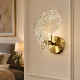Настінне бра Artlight B1833GDWALL, 1 лампа E14, латунь і прозоре скло