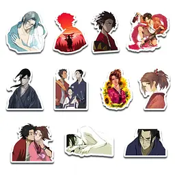 Стікерпак GeekLand Samurai Champloo 45 штук (SP SH 01) - мініатюра 5