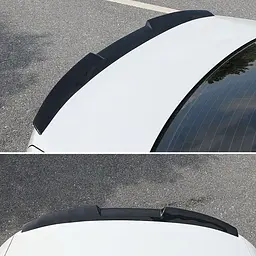 Спойлер багажника універсальний TPU 120 см V-Type / 3М скотч / Чорний глянець