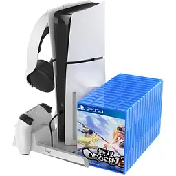 Підставка для PS5 Slim із заряджанням для джойстиків DualSense — зарядна станція Ipega 745S023 - мініатюра 3