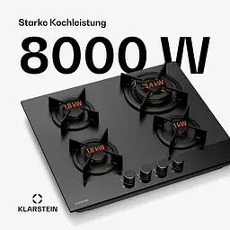 Варильна поверхня газова Klarstein Goldflame Nano (10046682) - мініатюра 2