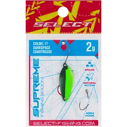 Блешня Select Supreme 2.0g 27mm #17 DarkSpace Chartreuse - мініатюра 2