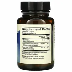 Мінеральний комплекс Dr. Mercola Цинк+Селен 30 капсул - мініатюра 2