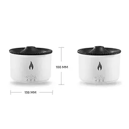 Зволожувач повітря портативний Volcano Jellyfish Aroma Diffuser V19 аромадифузор електричний 360 мл, ПОДАРУНОК + 2 Арома олії Kinscoter hoz0012406 - мініатюра 10