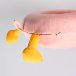 Подушка для шиї Yiwu Duck Memory Foam U-подібна 30х30х10 см рожева - мініатюра 4