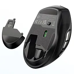 Мишка UGREEN 2.4GHz MU006 Ergonomic, бездротова, 4000dpi., 4кн.,Silence Design, Чорна - мініатюра 4