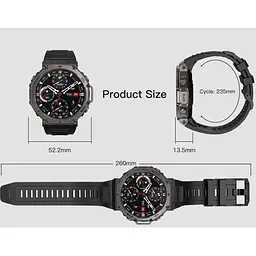 Смарт-годинник тактичний Glory T-Rex Ultra Black (GTR0003UB) - мініатюра 3