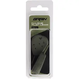 Грузило Brain In-Line Flat Lead 100g 2шт/уп Green - мініатюра 2