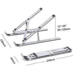 Підставка для ноутбука Choetech Aluminum Alloy Laptop Stand [H045-SL] [100885] - мініатюра 3