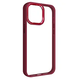 Чехол для Apple iPhone 15 Pro Max, UNIT2, бордовый, ударопрочный, прозрачный противоударный чехол-накладка из TPU и поликарбоната (PC), с защитными бортиками, защита всего корпуса от ударов и царапин, ArmorStandart (ARM69992)