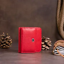 Маленький гаманець на кнопці жіночий ST Leather 19239 червоний - мініатюра 10