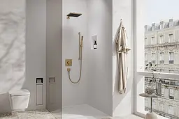Термостат для душу Hansgrohe ShowerSelect Comfort E brushed bronze 15572140 - мініатюра 3