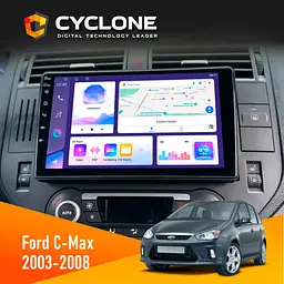 Штатна магнітола Ford C-Max 2003-2008 Cyclone C9-011 4x64, DSP Cyclone (НФ-00006955)