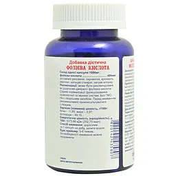 Folic Acid Powerful 400 мкг 100 капсул - мініатюра 3