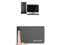 Зовнішня кишеня для HDD/SSD Transcend StoreJet 25CK3 2.5` SATA to USB 3.0 Rubber (TS0GSJ25CK3) [69861] - мініатюра 4