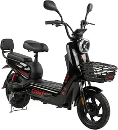 Електроскутер Двомісний Corso Conto (500W; 48V/20Ah) Чорний