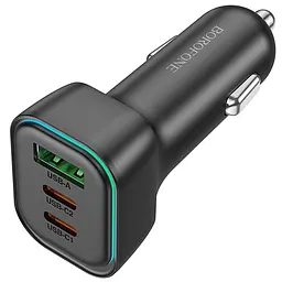 АЗП Borofone BZ28C Trophie PD60W+QC3.0 (1USB-A/2C) Black - мініатюра 3