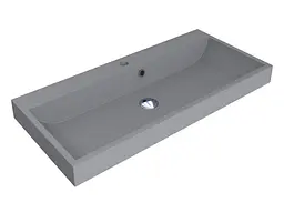 Умивальник Miraggio VARNA 900 GRAY (0000982) Mirasoft, Матовий, Накладний/Врізний, Сірий - мініатюра 1