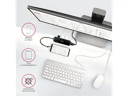 USB-хаб AXAGON USB-C 6 in1 0.2м (HMC-6H4A) - мініатюра 6
