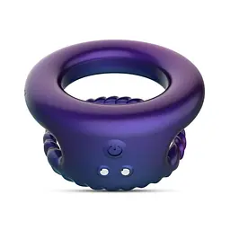 Ерекційне кільце Hueman Jupiter Vibrating Cock and Ball Ring 3.2 см (фіолетовий) - мініатюра 5