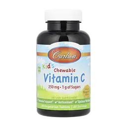 Вітамін C для дітей Carlson For Kids Chewable Vitamin C - 60 tabs