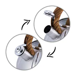 Чайник зі свистком Kamille KM-0671 3л дерево - мініатюра 7